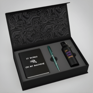 Code Desk Trio – It Works On My Machine Edition