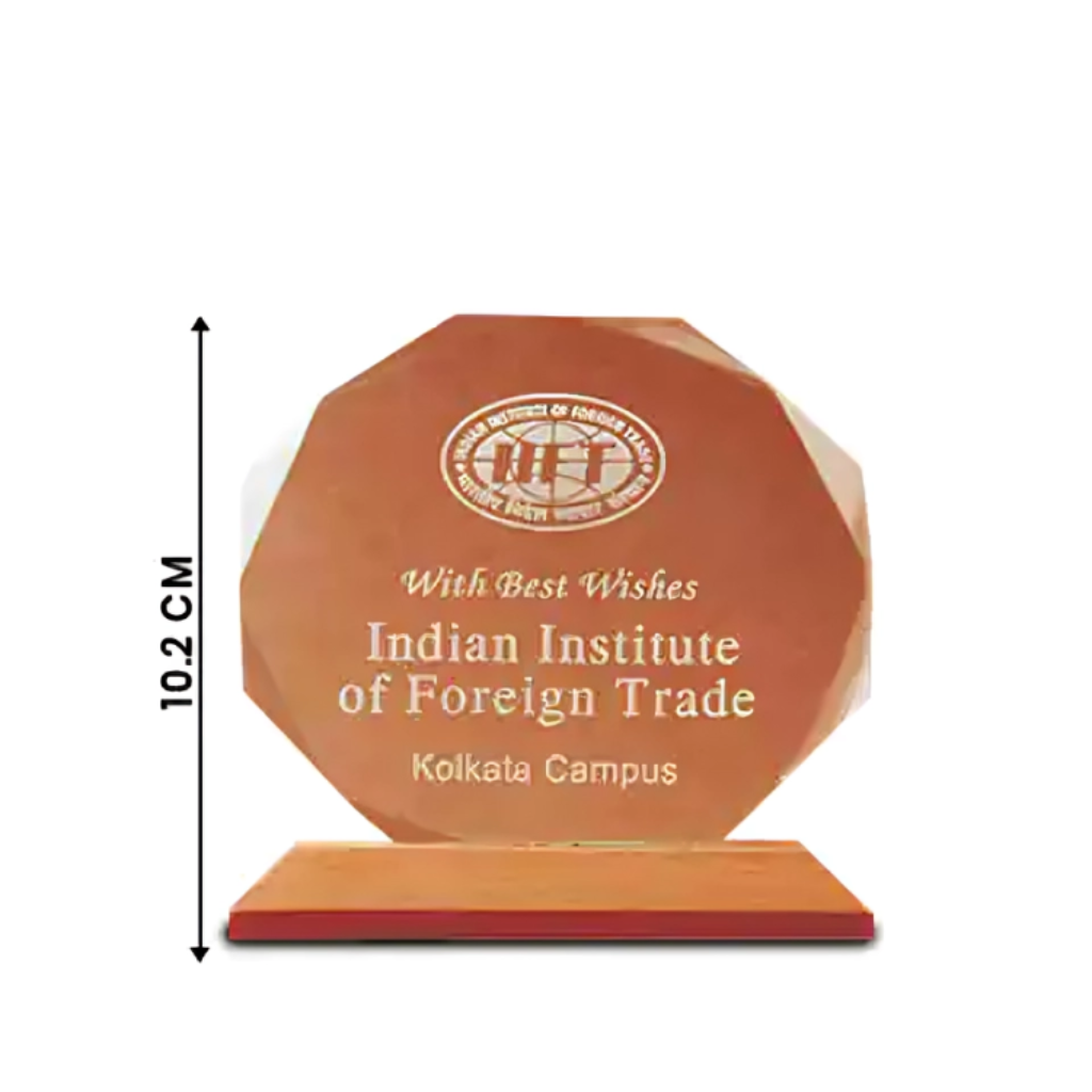 Acrylic Momento with Wooden base