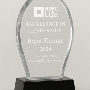 Arch Crystal Award with Black Base