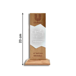 Customised Wooden Stand with Acrylic Frame