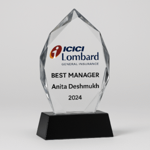 Diamond Crystal Award with Black Base