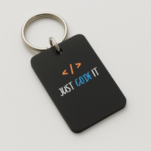 Just Code It Acrylic Keychain