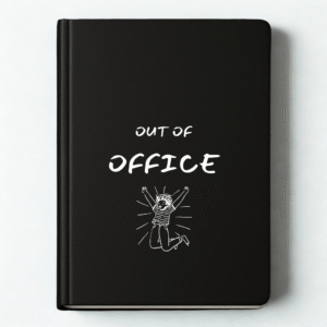 Out Of Office Hardbound Notebook