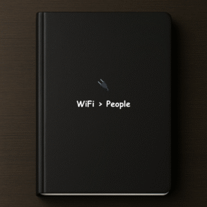 WiFi>People Hardbound Notebook